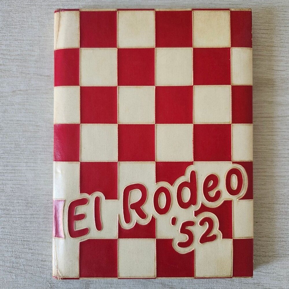 Merced Union High School El Rodeo 1952 Yearbook Vintage Collectible